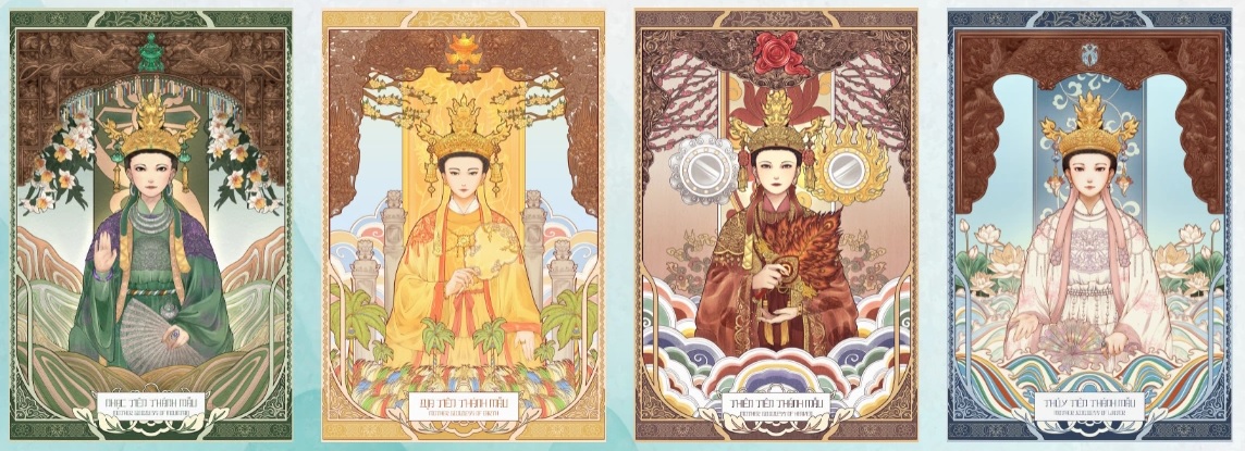 Tam phủ là gì, tứ phủ là gì, Tam vị Vua Cha, Tứ Vị Thánh Mẫu.jpg